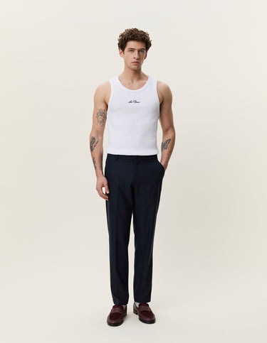 PANTALON HOMME BRUSHED TWILL REG SUIT MARINE MARINE