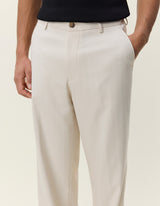 PANTALON HOMME HERRINGBONE ECRU ECRU