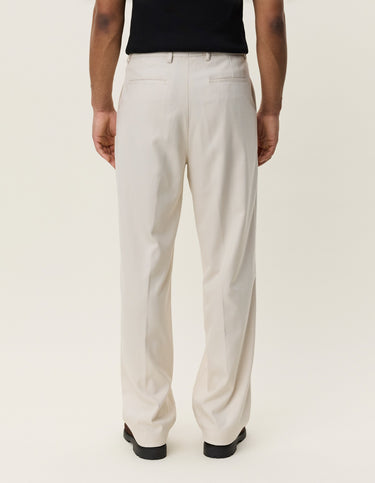 PANTALON HOMME HERRINGBONE ECRU ECRU