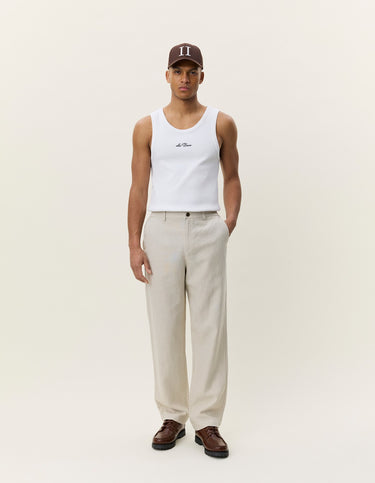 PANTALON HOMME LINEN COMFORT ECRU ECRU