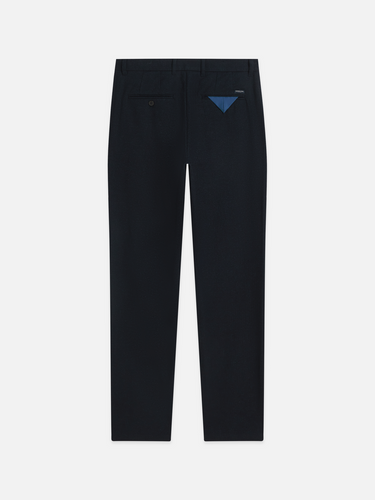 PANTALON HOMME STUART MINI YARN-DYED COTTON MARINE MARINE