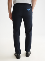 PANTALON HOMME STUART MINI YARN-DYED COTTON MARINE MARINE
