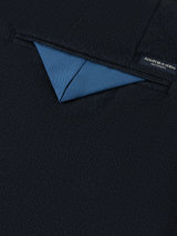 PANTALON HOMME STUART MINI YARN-DYED COTTON MARINE MARINE