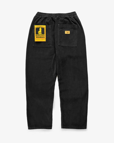 PANTALON HOMME CORDUROY CHEF PANTS NOIR NOIR