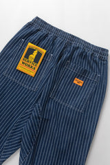 PANTALON HOMME PINSTRIPE DENIM CHEF PANTS INDIGO INDIGO