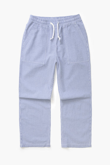 PANTALON HOMME SEERSUCKER CHEF PANTS NAVY STRIPE NAVY STRIPE