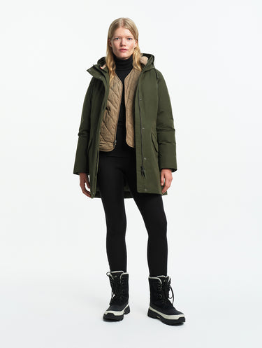 PARKA FEMME GORE-TEX DUVET KAKI KAKI