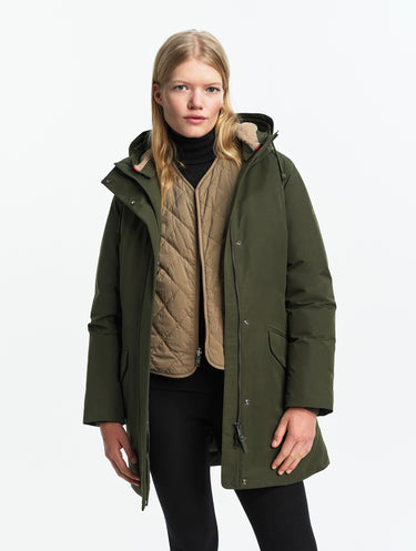 PARKA FEMME GORE-TEX DUVET KAKI KAKI