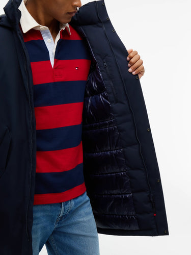 PARKA HOMME TECH HOODED PADDED MARINE MARINE