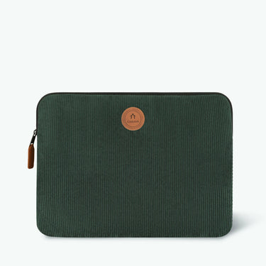 Housse ordinateur 16 pouces Cabaia Bremen vert foncé