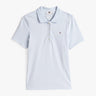 POLO FEMME 1985 SLIM PIQUE CIEL CIEL