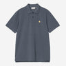 POLO HOMME S/S CHASE PIQUE BLEU BLEU