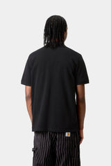 POLO HOMME S/S CHASE PIQUE NOIR NOIR