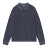 POLO HOMME WAFFLE RUGBY MARINE MARINE