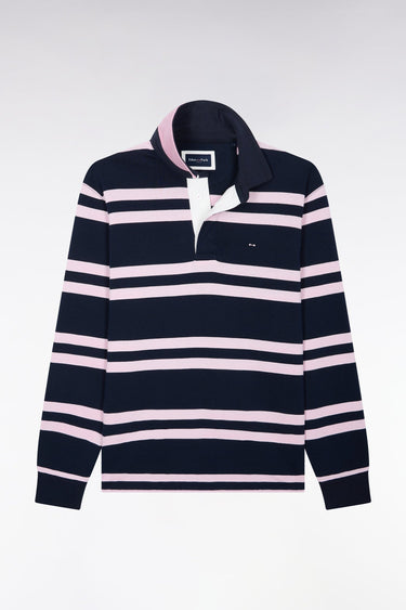 POLO HOMME MANCHES LONGUES MARINE MARINE