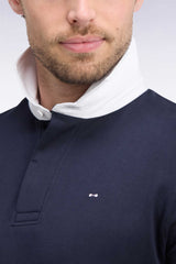 POLO HOMME MANCHES LONGUES MARINE MARINE