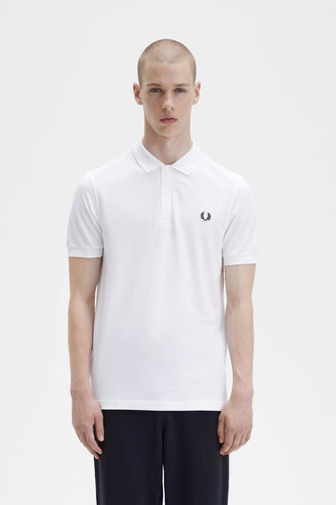 POLO HOMME PLAIN FRED PERRY BLANC BLANC