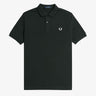 POLO HOMME PLAIN FRED PERRY VERT FONCE VERT FONCE