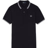 POLO HOMME SLIM FIT MARINE / BLANC Marine / Blanc