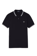 POLO HOMME SLIM FIT MARINE / BLANC Marine / Blanc