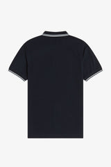 POLO HOMME SLIM FIT MARINE / BLANC Marine / Blanc