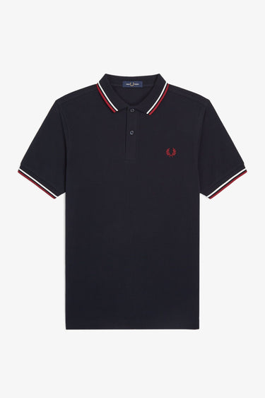 POLO HOMME SLIM FIT MARINE / BORDEAUX Marine / Bordeaux