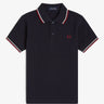 POLO HOMME SLIM FIT MARINE / BORDEAUX Marine / Bordeaux