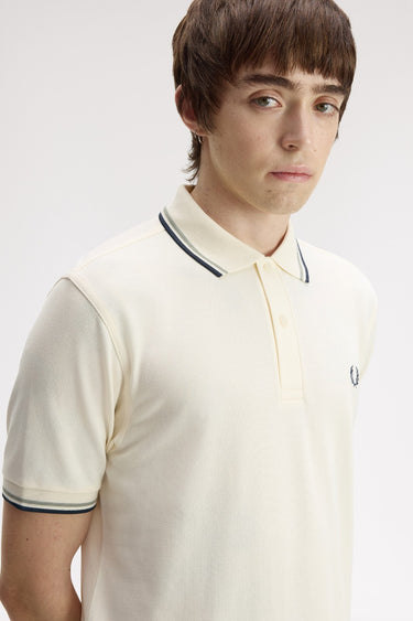 POLO HOMME TWIN TIPPED ÉCRU 68C ÉCRU 68C