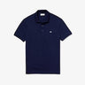 POLO HOMME RIBBED COLLAR MARINE MARINE
