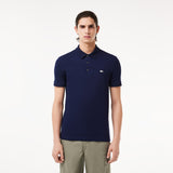 POLO HOMME RIBBED COLLAR MARINE MARINE
