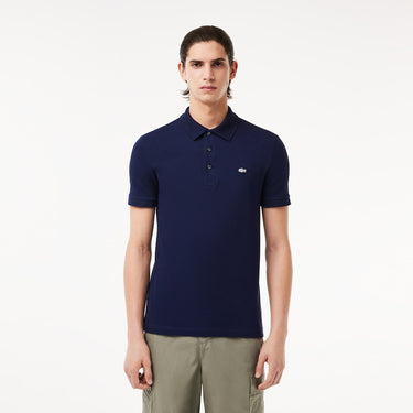 POLO HOMME RIBBED COLLAR MARINE MARINE