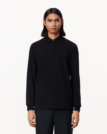 POLO HOMME RIBBED COLLAR NOIR NOIR