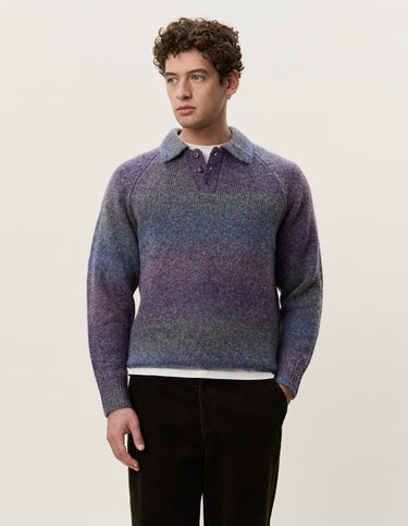POLO HOMME GRADIENT KNITTED VIOLET VIOLET