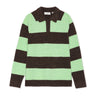 POLO HOMME STRIPED MELANGE KNITTED GRIS CHINE GRIS CHINE