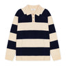 POLO HOMME STRIPED MELANGE KNITTED IVOIRE IVOIRE