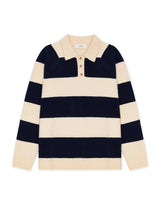 POLO HOMME STRIPED MELANGE KNITTED IVOIRE IVOIRE
