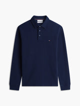 POLO HOMME LS WAFFLE REG MARINE MARINE