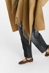 PONCHO FEMME ETER CAMEL CAMEL