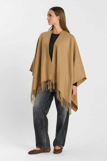 PONCHO FEMME ETER CAMEL CAMEL