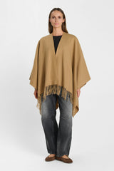 PONCHO FEMME ETER CAMEL CAMEL