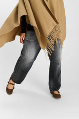 PONCHO FEMME ETER CAMEL CAMEL