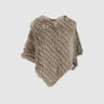 PONCHO FEMME DAVOS BEIGE BEIGE