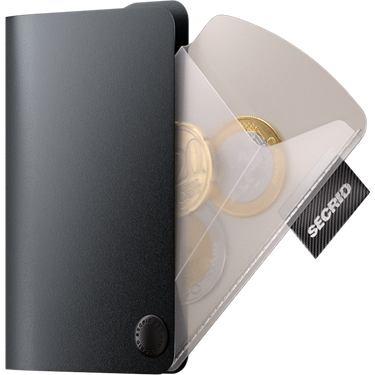 PORTE-FEUILLE COIN POCKET NOIR NOIR