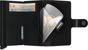 PORTE-FEUILLE COIN POCKET NOIR NOIR