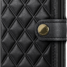 PORTE-FEUILLE PREM MINIWALLET EMBOSS DIAMOND NOIR NOIR