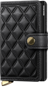 PORTE-FEUILLE PREM MINIWALLET EMBOSS DIAMOND NOIR NOIR