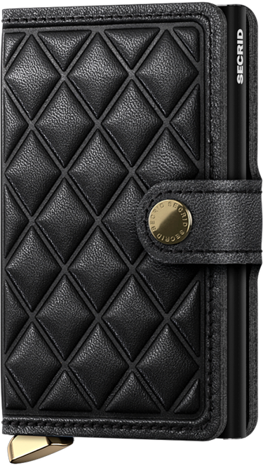 PORTE-FEUILLE PREM MINIWALLET EMBOSS DIAMOND NOIR NOIR