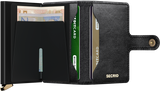 PORTE-FEUILLE PREM MINIWALLET EMBOSS DIAMOND NOIR NOIR
