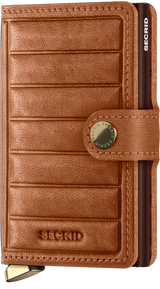 PORTE-FEUILLE PREM MINIWALLET EMBOSS LINES COGNAC COGNAC