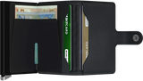 PORTE-FEUILLE PREM MINIWALLET EMBOSS LINES NOIR NOIR